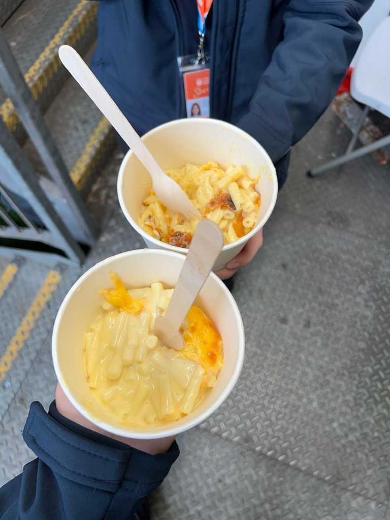 Two bowls of macaroni